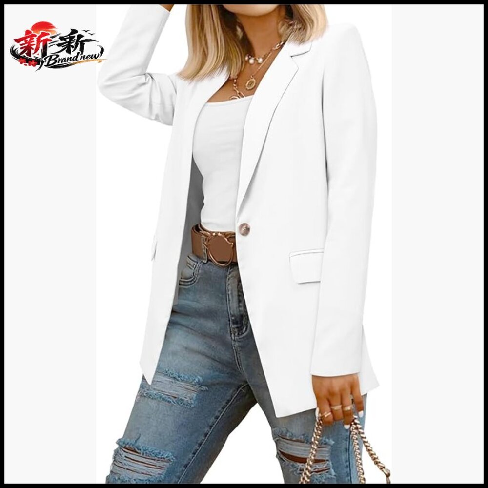 Polyester Blazer With Lining And Pockets For Busi… - image 1